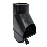 Jardinion Regenwasserfilter, Fallrohr Laubabscheider Schwarz 30,5 x 12 x 17,5cm Regenwassersammler für Fallrohr DN75, DN85, DN100