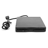 ASHATA Externes tragbares USB-Diskettenlaufwerk, tragbares Diskettenlaufwerk 3,5-Zoll-Kartenleser Computerzubehör Extern abnehmbar, kompatibel mit 98/SE/2000/ME/XP/VISTA/Windows 7