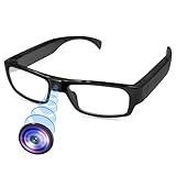 LXMIMI Kamera Brille, Brille Mini Kamera 1080P Sport Brille Kamera, Mini Action Kamera Unterstützung Nehmen Foto/Video und Loop-Aufnahme für Outdoor-Aktivitäten