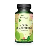 BIO ACKERSCHACHTELHALM Kapseln Vegavero® | 1000 mg Zinnkraut Extrakt (5:1) | Aus biologischem Anbau | Equisetum arvense | Vegan & Ohne Zusätze | 90 Kapseln