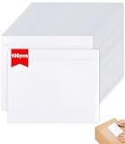 Lieferscheintaschen Selbstklebend, Lieferscheintaschen, Versandtaschen A5, Selbstklebender für A5 A6 DL | 250 x 170 mm, für Frachtbriefe, Urkunden, Rechnungen (100)