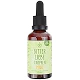 BitterLiebe® Bittertropfen ohne Alkohol 50ml nach Hildegard von Bingen - das Original aus Die Höhle der Löwen - hochdosierte Bitterstoffe Tropfen