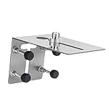 Wandmontierte Nivellierhalterung, Positionierungsregal, Edelstahl-Baustütze für Elektriker und Bauarbeiter, 12,2 x 9 x 7,8 cm