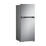 LG GTBV22PYGKD Kühlschrank mit 2 Türen, 1,45 m, E-Klassifizierung, Total Frost, Door Cooling, Edelstahl, Anti-Fingerabdruck