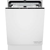 Vollintegrierter AEG 9000 Geschirrspüler, 60cm, smarte WiFi Spülmaschine, multifunktionale Körbe auch für Backbleche, Wein- & Biergläser, flüsterleise 35 dB, A-10%, TimeOnFloor, Innenlicht, GI9201X2CT