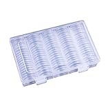 Münzkoffer für Sammler – 27 mm Münzschutz – Schutz für Dichtung, Organizer für Wohnzimmer, Schlafzimmer, Reisen, Auktion, Museum, Ausstellung