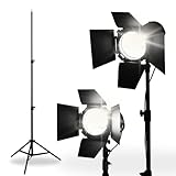 TronicXL 2 Stück Lampenstativ 1/4' 210cm Stativ Lichtstativ Ständer 2m Für Studio Licht Blitz LED Lampe Leuchte