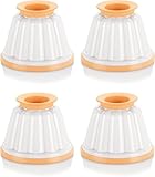 Tescoma DELICIA Pudding Förmchen 4 Stück mit Deckel aus Kunststoff für kalte Desserts Pudding Creme Gelee und Nachspeisen spülmaschinengeeignet stapelbar wiederverwendbar