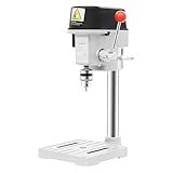 BAOCHADA Säulenbohrmaschine 340W Mini-Bohrmaschine mit 3 Geschwindigkeiten, Mini Bank Tischbohrmaschine Drehzahlreglung Bankbohrmaschine für Holz, Metall und Kunststoff Electric Drill Press