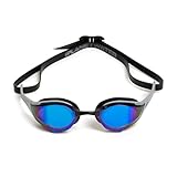 ARENA Unisex Cobra Edge Swipe Anti-Beschlag-Renn-Schwimmbrille für Damen und Herren, Polycarbonat, verspiegelte Gläser