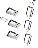 Adapter USB C Stecker auf USB-A Buchse (6er-Pack) für Apple Typ C Ladekabel Konverter für iPhone16 15 Pro OTG 3.0 Adapter für iPad MacBook Anschluss kompatibel mit Samsung S25 S24 Kamera Zubehör