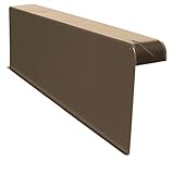 Windschutz-Ortgänge Ortgang Ortgangblech Aluminium 6/16 + Schraube (links, Dunkelbraun alt)