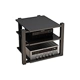 Lautsprecherhalterung Audio Halterung Boden Audio Halterung Modern Wohnzimmer Schrank Lautsprecher Halterung Dreischichtige Audio Halterung 25,59 Zoll Hoch Subwoofer Stand(A)