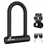 Bügelschloss Fahrrad, Sportneer Fahrradschloss - 17 mm Schweres Fahrrad Bügelschloss fürs Rennrad, Mountainbike, E-Bike, Klapprad mit Halterung, 2 Schlüssel
