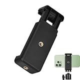BOULESENM Stativ Handyhalterung, Universal Halterung Stativ Adapter Handy, Handyhalterung für Stativhandyhalterung 1/4 Zoll Schraubenloch Verstellbarer Clip (55 mm bis 95 mm Breite)