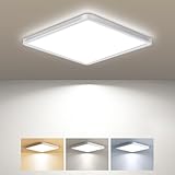 zemty LED Deckenleuchte,15W 1800LM Deckenlampe Led Warmweiss...