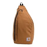 Carhartt Herren Mono Sling Rucksack, Unisex Umhängetasche für Reisen und Wandern, Braun, One Size