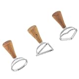 CLISPEED 3 Stück Edelstahl Keksausstecher Dreieck Herz Kreis Teigtaschen Plätzchenform für Küche Backen