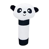 MagiDeal Sensorische Rassel, Handgriff-Spielzeug, Entwicklungsspielzeug, weiche Cartoon-Handrassel für Mädchen und Jungen im Alter von 3 6 9 Monaten, Panda