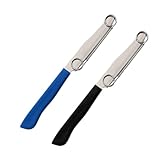 YIPFEN 2 Stück Obst Messer, Zaubermesser Messer, Kompatibel Elephant Messer, Schnellschneidemesser, Magic Tool(Schwarz + Blau)