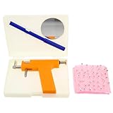 Alipis 12 Paare Ohrlochstecher Set Edelstahl Piercing Gun mit Ohrsteckern für Ohr Nase Bauchnabel Selbstpiercing Werkzeug Kit für Frauen und Anfänger