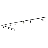 QAZQA - Modern Modernes 1-Phasen-Schienensystem Komplettset I Spotlight I Deckenspot I Deckenstrahler I Strahler mit 10 Spot I Spotlight I Deckenspot I Deckenstrahler I Strahler I Lampe I Leuchtes sch