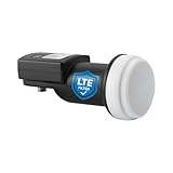 TechniSat Single LNB - mit Satfinder & LTE-Filter (1 Teilnehmer, digital, Full HD, UHD, 4K, 3D – Premium-Qualität & schnelle Ausrichtung) schwarz