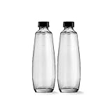 SodaStream Bipack 1-Liter-Glasflaschen, kompatibel mit Duo...