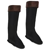 Gatuida Warme Winter Stiefel Futter Herren Fleece Isoliert Einlegesohlen Regenstiefel Liner Für Outdoor Schnee Angeln Kälte Schutz