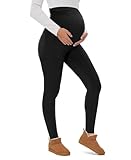 QGGQDD Thermo Warme Umstandsleggings Damen High Waist Winter Schwangerschaftsleggings für Zuhause Sport Schwangerschaft