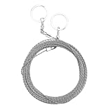 Luntfeiy Mini-EdelstahldrahtsäGe, TaschenkettensäGe, Tragbare CampingsäGe DrahtsäGe, DrahthandsäGe FeldsäGedraht 10M