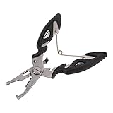 Fesjoy Edelstahl-Angelzange, Schere, Multifunktionaler Fischschnurschneider, Hakenentferner für Geflechtschneider