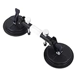 BUERPINKING Saughebe, Glassauger, Saugheber Fliesen für Fliesen, Möbel, Glas mit bis zu 150 kg Haftkraft (Schwarz)