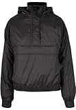 Urban Classics Ladies Panel Padded Pull Over Jacket Black M