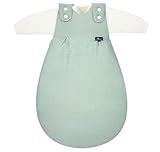 Alvi Schlafsack 4-Season Baby Mäxchen 2tlg Außensack + Innensack | Leichter Kinderschlafsack aus Baumwolle & waschbar | Ganzjahres Babyschlafsack | für Jungen und Mädchen