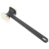 Gadpiparty Edelstahl Fleischklopfer Küchenwerkzeug Doppelseitig Verstärkter Fleischhammer zum Zartmachen von Steak Schwein Geflügel Robustes Multifunktionales Plattiereisen für Fleischfasern