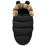 Kinderwagen Fußsack Universal Winter Warm Baby Schlafsack Outdoor Wasserdicht und Winddicht, Geeignet für Kinderwagen, Buggy, Babybett