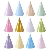Partyhüte, 36 Stück Bunte Papier Party Deko Hütchen, Farbenfrohe Geburtstagshut, Kleine Geburtstag Deko Partyhut Set für Erwachsene Jungen Mädchen, Geburtstagsfeiern, Dress Up Partys, Kindergeburtstag
