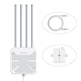 WAVLINK WiFi6 Access Point für den Außenbereich, WiFi-Extender mit langer Reichweite Dual Band 2.4G+5G AX3000 mit PoE/4x8dBi Antenne mit hoher Verstärkung/wetterfestes Gehäuse, IP67/Amplifi