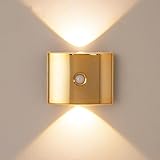 LAI HO Bewegungsmelder-Licht für den Innenbereich, wiederaufladbar, kabellos, Wandleuchte mit USB-Kabel und Magnet-Patch, Umgebungslicht für Schlafzimmer, Flur, Treppenhaus