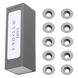 Jotekonoby Hartmetall-Wendeschneidplatten, Rundmeißelschneider, massive Wolframkarbid-Rundeinsätze, Holzdrehmaschine, Drehwerkzeug, 12 mm für glatte Kurven