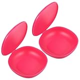 WEKADRIN 2 Stück Teiliges Menstruationstassen aufbewahrungsbox Kleine Leichte Kunststoffbox Robust und Hygienisch für Outdoor Carrier Sicheres Glattes Design für Weibliche Wiederverwendbar