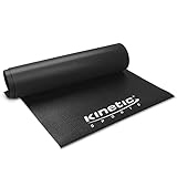 Kinetic Sports Bodenschutzmatte für Laufband Heimtrainer – 6 mm Dick, Stabil & rutschfest, Schutzmatte für Boden, Unterlage für Yoga, schwarz