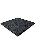 LANDGRID Fallschutzmatten Schwarz 50x50x2,5cm Gummimatten Spielplatzmatte Schaukel Rutsche Spielturm Outdoor Indoor Fitness Gymnastikmatte