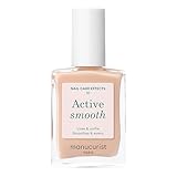 MANUCURIST Active Smooth 01 Nagellack Beigetöne Reparierende und Glättende Nagelpflege - Nagellack Nude, Nagelhärter Extra Stark - Nagelhärter Brüchige Nägel - 75,5% Biobasierte - Makeup und Pflege