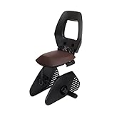 BOBIKE 8010600001 - Fahrradkinderrücksitz ONE JUNIOR für Fahrräder mit 26“ bis 29“ Laufrädern geeignet für Kinder mit Verankerung am Gepäckträgerin Farbe Schwarz/Dunkelbraun