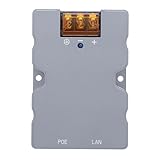 Garosa GigE Passiver PoE-Injektor, 48–57 V, 6 A, 320 W, Hochleistungs-Gigabit-Ethernet-Injektor aus Aluminiumlegierung für Hochleistungs-Überwachungskameras mit Überspannungsschutz