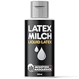 Monsters'n'Masquerade® – Profi Latexmilch 150ml | SFX Flüssig-Latex Natur | für Narben, Wunden, Masken & Co. | Halloween Make-Up Schminke Gummimilch