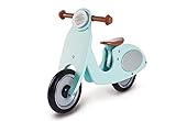 Pinolino Laufrad Vespa Wanda, Laufrad Holz, unplattbare Bereifung, Sattel 3-fach höhenverstellbar, für Kinder von 3 – 5 Jahren, mint