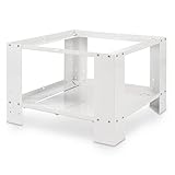 Xavax Waschmaschine Trockner Schrank als Untergestell 60x60 cm (BHöhe 40 cm als Podest mit Ablage, Waschmaschinensockel mit klappbarem Bodenfach, Waschmaschinenerhöhung für Waschtrockner)